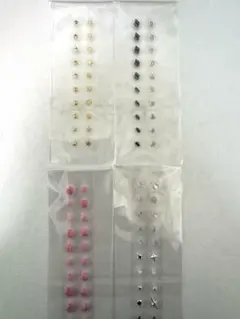 #212 耳ツボ 耳ツボシール　耳ツボジュエリー　銀粒　80粒