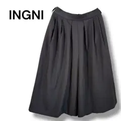 イング ガウチョパンツ スカーチョ 黒 Mサイズ タック入り