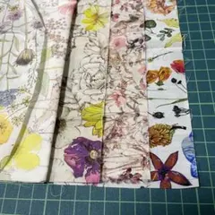 h22 リバティはぎれ5種セット タナローン13g ボタニカル花柄