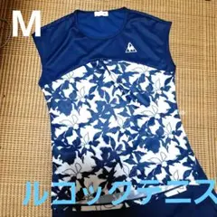 美品ルコック幾何学模様、テニスウエアM