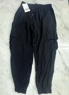 【新品・タグ付き】ZARA ザラ カーゴジョガーパンツ ブラック Sサイズのサムネイル