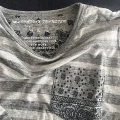 メンズ長袖Tシャツ　ボーダー