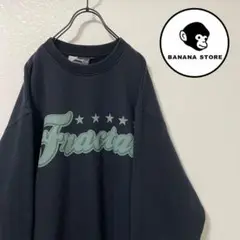 00s fractal image プリントスウェット 黒 ポケット ゆるだぼ