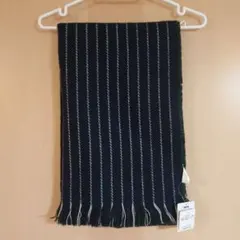 【 未使用 タグ付き】ITSDEMO ネイビー ストライプ 大判ストール