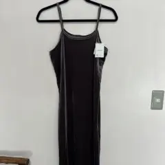 新品　 キャミワンピース Lサイズ　ベロア