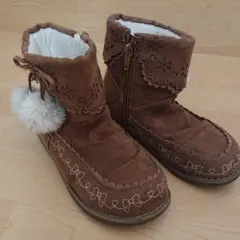 リボン刺繍ブーツ  19cmのサムネイル
