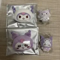 サンリオ　ちいかわ　フロッキーマスコットチャーム　ヘアクリップ　クロミ　モモンガ