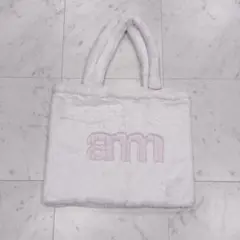 An MILLE アンミール ファー トートバッグ ホワイト 白 ノベルティ