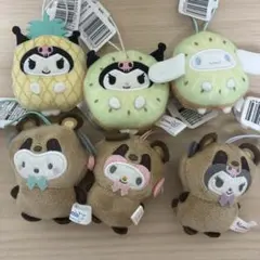 【新品未使用】サンリオ ぬいぐるみ マスコット シナモン マイメロディ クロミ