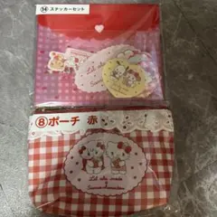 miiko　サンリオキャラクターズ　一番くじ　⑧ポーチ　⑭ステッカーセット