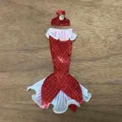 ディーラー様製 オビツ11 アウトフィット 衣装 人魚 マーメイド レッド