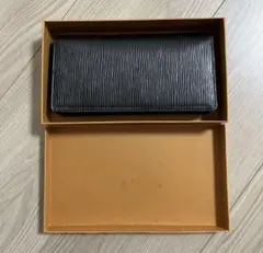 【即購入◎ 未使用品/年代物 Louis Vuitton 長財布(ブラック)】