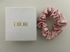 Dior シルク ヘアゴム・シュシュ ピンク