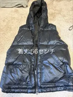 ナノユニバース ダウンベスト Sサイズ ブラック