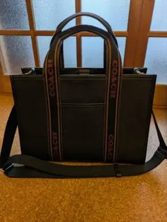 コーチ　COACH　トートバッグ　ショルダーバック　美品 　レザー　スミストート
