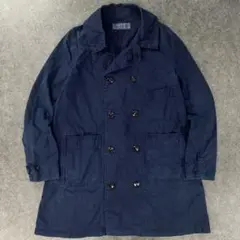 日本製 Ordinary fits 薄手 ダブル ジャケット インディゴ コート