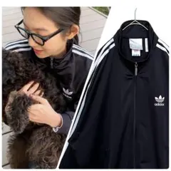 【未使用レベル‼️】 90s adidas ジャージ O 在原みゆ紀着 黒白 古着