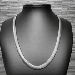 スネークチェーン　ネックレス　8ｍｍ55ｃｍ　ステンレス　シルバー