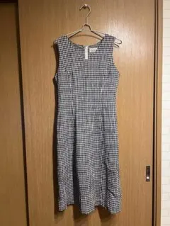 【夏服】ひざ丈ワンピース ギンガムチェック