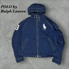 154]90sポロバイラルフローレンビックポニー刺繍ロゴジャケットブルゾン古着
