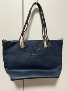 イタリア製 サパフ sapaf skin navy leather ハンドバッグ - メルカリ
