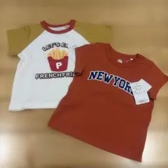 男の子 半袖Tシャツ 2枚セット 60-70cm