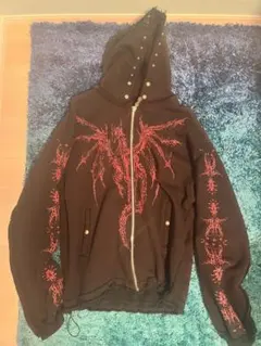 2 Thug Club サグクラブ ドラゴン スタッド ジップアップパーカー