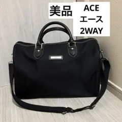 美品　ACE エース 2WAY ミニボストンバッグ ブラック