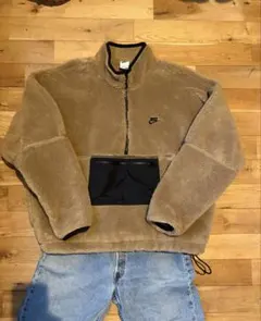 Nike ボアフリースジャケット XXL ベージュ　人気色