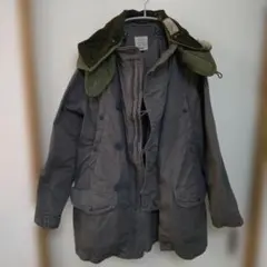 160cm　デニムダンガリーミリタリージャケットコート