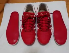 asics 野球スパイク スタッド レッド 25.5cm　鈴木誠也モデル