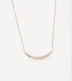 ete クレセントムーンネックレス SV925 シルバー プラチナ エテ 美品