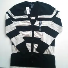 新品 タグ付 GAP ボーダー カーディガン ギャップ