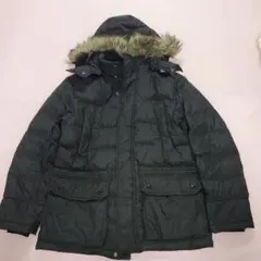 ユニクロ ダウンジャケットファーフード付き Lサイズ