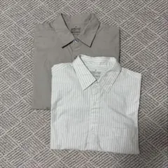[お得な２着セット]無印良品 コットン長袖シャツ
