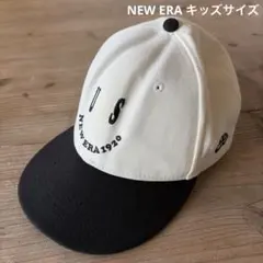 キッズサイズ　NEW ERA US 1920 キャップ ホワイト/ブラック