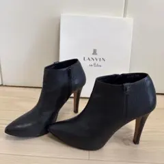 25.5cm LANVIN en Bleu ブーティ ブラック ランバンのサムネイル