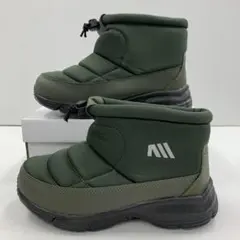 新品★レディース★LLサイズ★裏起毛ショートブーツ 緑 594N