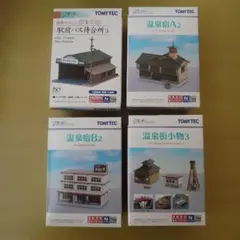 TOMYTEC ジオコレ 駅前銭湯・現代ビル・家電量販店・建設足場・商業