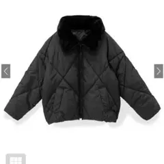 2Wayファーカラーキルティングダウンジャケット[fo1592]