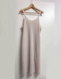 tal. by yumiレースキャミソールワンピース　キャミワンピース　ベージュ