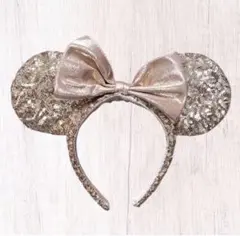 ミニーカチューシャ ピンクスパンコール