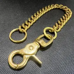 喜平 真鍮 ロングキーリング 幅13mm 全長/約28cm ブラス アメカジ