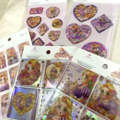 ♡ラプンツェル♡ウォーターシール　3Dシール タイル調ステッカー　5種セット