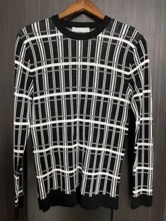 HIGH STREET ニットセーター ブラック/ホワイト