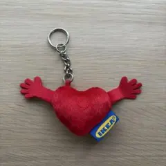 IKEA ハート型 ぬいぐるみ キーホルダー