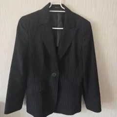 COMME CA ISM ストライプ ビジネスジャケット