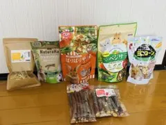 【計8点】うさぎ用おやつ・かじり木・乾燥野菜 セット