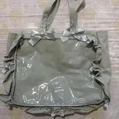 ザッカマート A3フリルデザイン痛バッグ トートバッグ5周年 グレー 痛バ