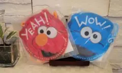 チケットホルダー　エルモ　クッキーモンスター　USJ　セサミストリート